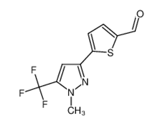 Picture of 2-[1-Methyl-5-(trifluoromethyl)pyrazol-3-yl]-thiophene-5-carboxaldehyde
