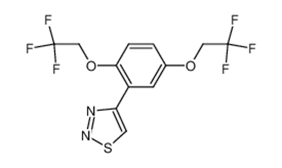 Picture of 4-[2,5-Bis(2,2,2-trifluoroethoxy)phenyl]-1,2,3-thiadiazole