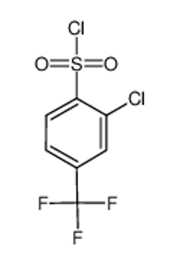 Picture of 2-CHLORO-4-(TRIFLUOROMETHYL)BENZENESULFONYL CHLORIDE