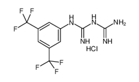Picture of 2-[3,5-bis(trifluoromethyl)phenyl]-1-(diaminomethylidene)guanidine,hydrochloride