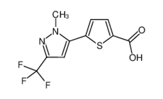 Picture of 5-[2-methyl-5-(trifluoromethyl)pyrazol-3-yl]thiophene-2-carboxylic acid