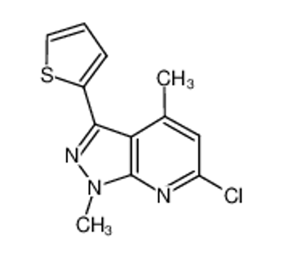 Picture of 6-chloro-1,4-dimethyl-3-thiophen-2-ylpyrazolo[3,4-b]pyridine
