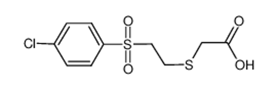 Picture of 2-[2-(4-chlorophenyl)sulfonylethylsulfanyl]acetic acid