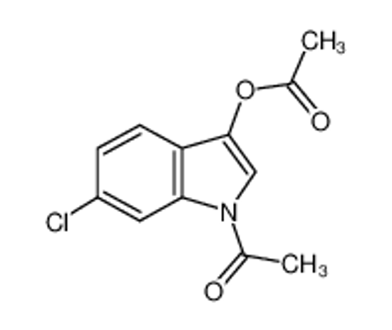 Picture of (1-acetyl-6-chloroindol-3-yl) acetate