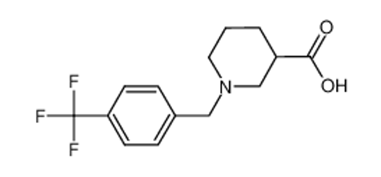 Picture of 1-[[4-(trifluoromethyl)phenyl]methyl]piperidine-3-carboxylic acid,hydrochloride