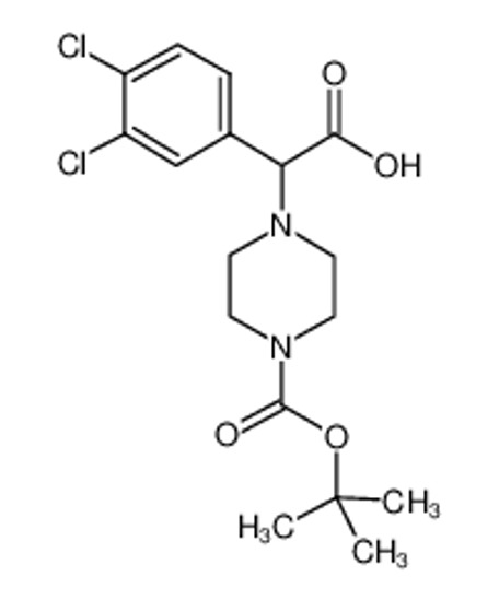 Picture of 4-[CARBOXY-(3,4-DICHLORO-PHENYL)-METHYL]-PIPERAZINE-1-CARBOXYLIC ACID TERT-BUTYL ESTER HYDROCHLORIDE