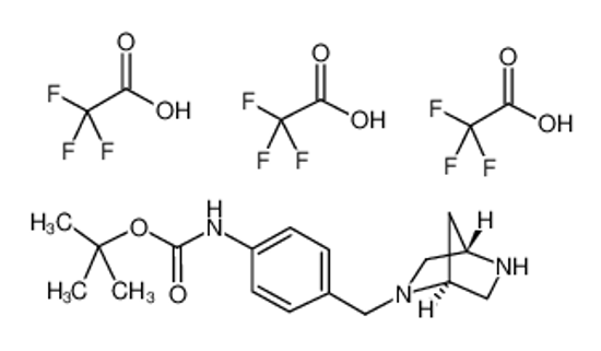 Picture of (1S,4S)-(+)-[4-(2,5-DIAZA-BICYCLO[2.2.1]HEPT-2-YLMETHYL)-PHENYL]-CARBAMIC ACID TERT-BUTYL ESTER 2CF3COOH