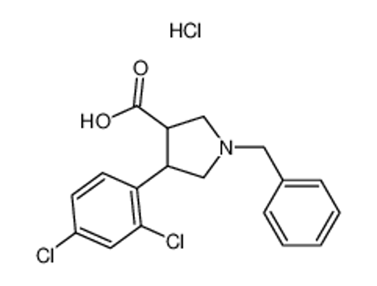 Picture of 1-BENZYL-4-(2,4-DICHLORO-PHENYL)-PYRROLIDINE-3-CARBOXYLIC ACID HYDROCHLORIDE