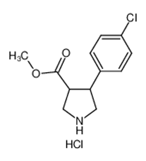Picture of methyl 4-(4-chlorophenyl)pyrrolidine-3-carboxylate,hydrochloride
