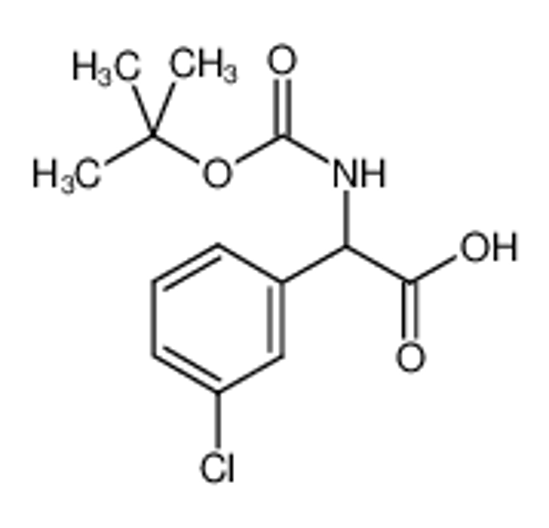 Picture of 2-(3-chlorophenyl)-2-[(2-methylpropan-2-yl)oxycarbonylamino]acetic acid