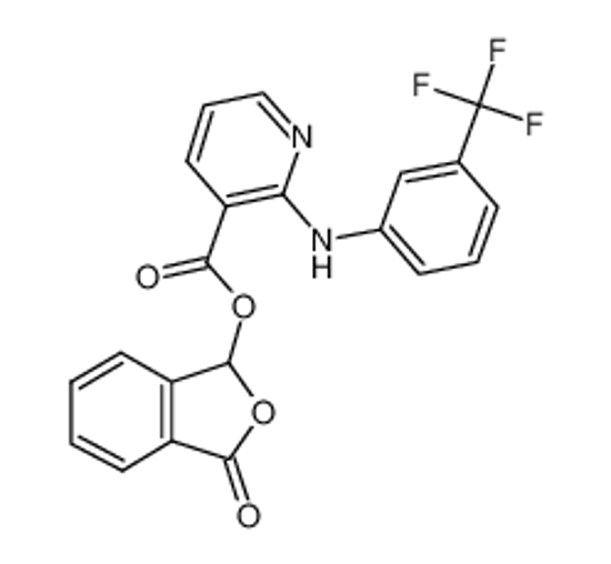 Picture of (3-oxo-1H-2-benzofuran-1-yl) 2-[3-(trifluoromethyl)anilino]pyridine-3-carboxylate