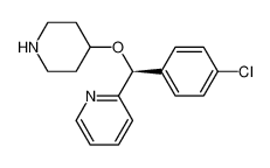 Picture of 2-[(S)-(4-chlorophenyl)-piperidin-4-yloxymethyl]pyridine