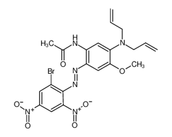 Picture of N-[5-[bis(prop-2-enyl)amino]-2-[(2-bromo-4,6-dinitrophenyl)diazenyl]-4-methoxyphenyl]acetamide