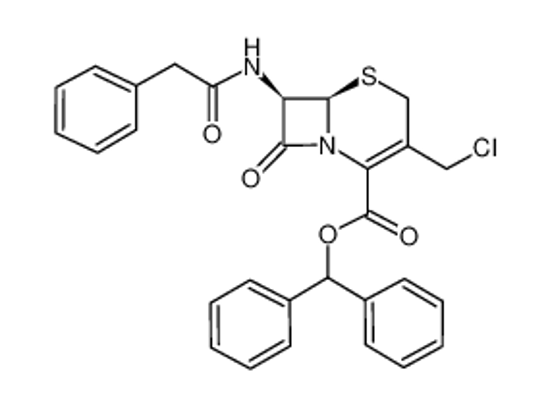 Picture of 7-Phenylacetamide-3-chloromethyl-3-cephem-4-carboxylic Acid Diphenylmethyl Ester