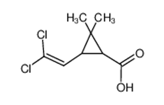 Picture of (1S,3R)-3-(2,2-dichlorovinyl)-2,2-dimethylcyclopropanecarboxylic acid