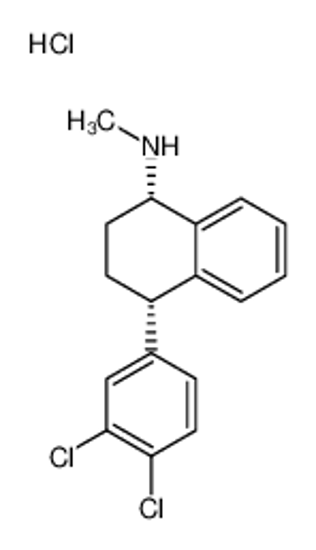 Picture of 4-(3,4-dichlorophenyl)-N-methyl-3,4-dihydro-2H-naphthalen-1-imine,hydrochloride