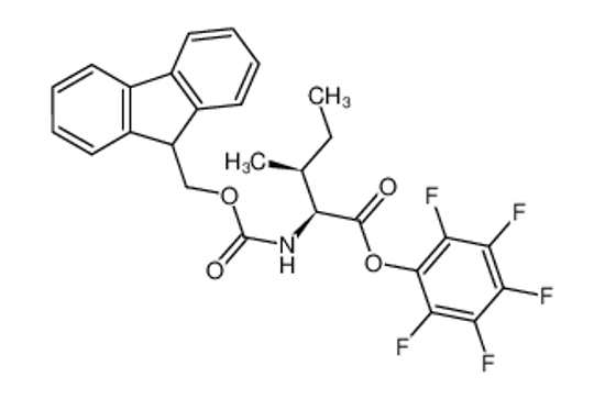 Picture of (2,3,4,5,6-pentafluorophenyl) (2S,3S)-2-(9H-fluoren-9-ylmethoxycarbonylamino)-3-methylpentanoate