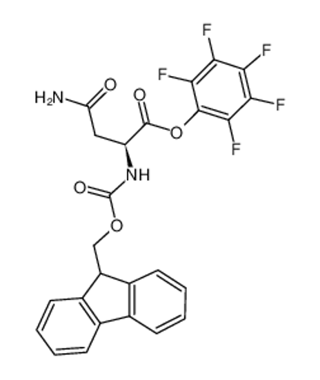 Imagem de (2,3,4,5,6-pentafluorophenyl) (2S)-4-amino-2-(9H-fluoren-9-ylmethoxycarbonylamino)-4-oxobutanoate