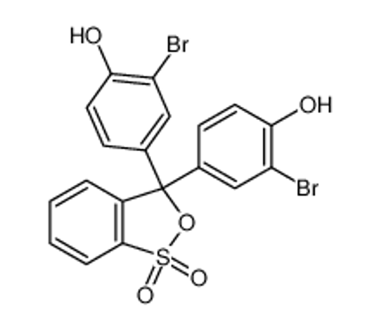 Imagem de 2-bromo-4-[3-(3-bromo-4-hydroxyphenyl)-1,1-dioxo-2,1λ<sup>6</sup>-benzoxathiol-3-yl]phenol