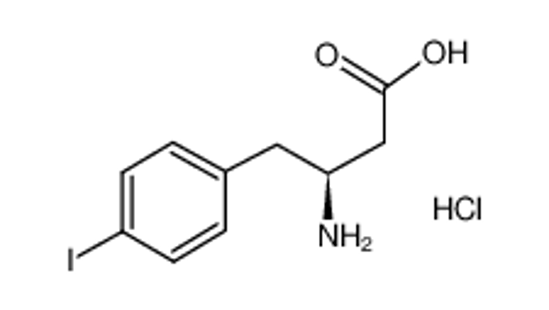 Picture of (3S)-3-amino-4-(4-iodophenyl)butanoic acid,hydrochloride