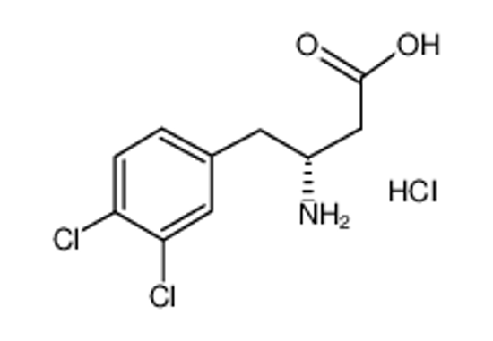 Picture of (3R)-3-amino-4-(3,4-dichlorophenyl)butanoic acid,hydrochloride