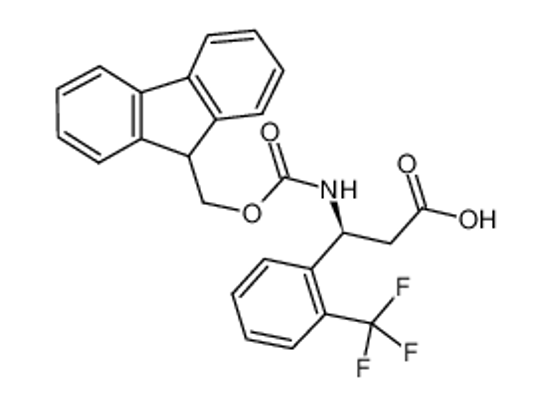 Picture of (3S)-3-(9H-fluoren-9-ylmethoxycarbonylamino)-3-[2-(trifluoromethyl)phenyl]propanoic acid