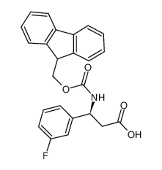 Picture of (S)-3-((((9H-Fluoren-9-yl)methoxy)carbonyl)amino)-3-(3-fluorophenyl)propanoic acid