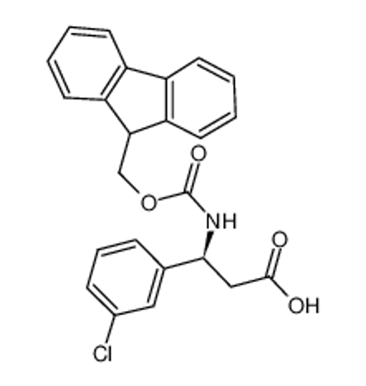 Picture of (3S)-3-(3-chlorophenyl)-3-(9H-fluoren-9-ylmethoxycarbonylamino)propanoic acid