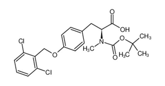 Picture of (2S)-3-[4-[(2,6-dichlorophenyl)methoxy]phenyl]-2-[methyl-[(2-methylpropan-2-yl)oxycarbonyl]amino]propanoic acid