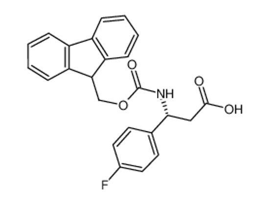 Picture of (R)-3-((((9H-Fluoren-9-yl)methoxy)carbonyl)amino)-3-(4-fluorophenyl)propanoic acid