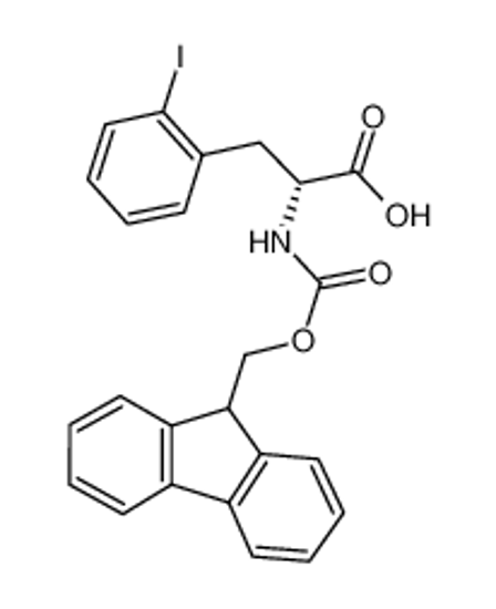 Picture of (2R)-2-(9H-fluoren-9-ylmethoxycarbonylamino)-3-(2-iodophenyl)propanoic acid