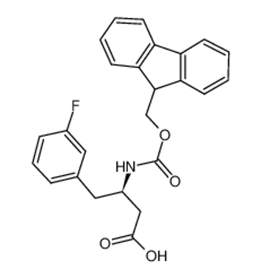 Picture of (3R)-3-(9H-fluoren-9-ylmethoxycarbonylamino)-4-(3-fluorophenyl)butanoic acid