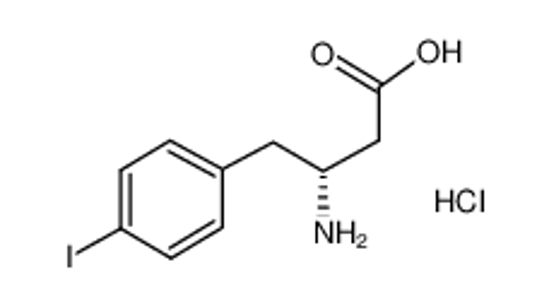 Picture of (3R)-3-amino-4-(4-iodophenyl)butanoic acid,hydrochloride