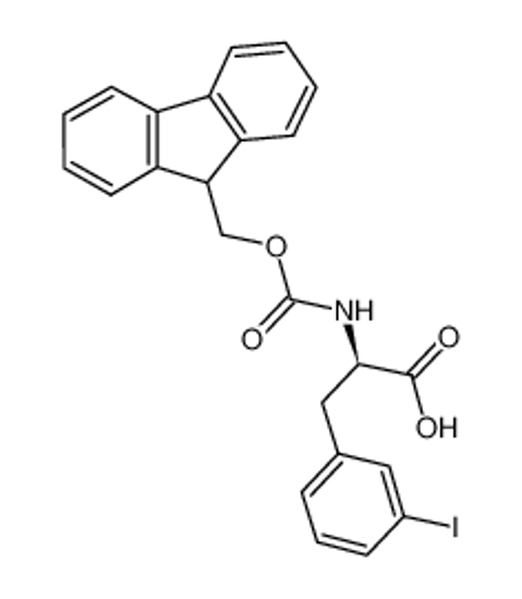 Picture of (2R)-2-(9H-fluoren-9-ylmethoxycarbonylamino)-3-(3-iodophenyl)propanoic acid