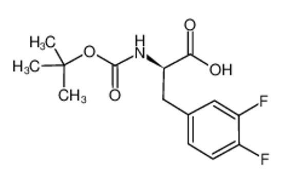 Imagem de (2R)-3-(3,4-difluorophenyl)-2-[(2-methylpropan-2-yl)oxycarbonylamino]propanoic acid