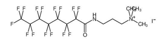 Picture of trimethyl-[3-[(1,1,2,2,3,3,4,4,5,5,6,6,7,7,8-pentadecafluoro-8-oxooctyl)amino]propyl]azanium,iodide