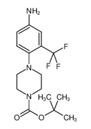 Picture of tert-butyl 4-[4-amino-2-(trifluoromethyl)phenyl]piperazine-1-carboxylate