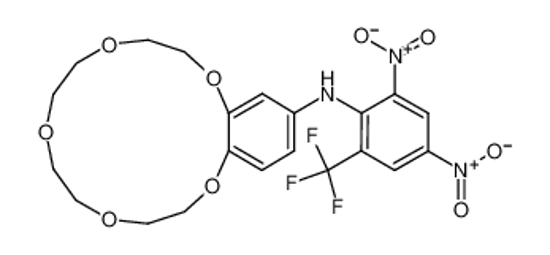 Picture of N-[2,4-dinitro-6-(trifluoromethyl)phenyl]-2,5,8,11,14-pentaoxabicyclo[13.4.0]nonadeca-1(15),16,18-trien-17-amine