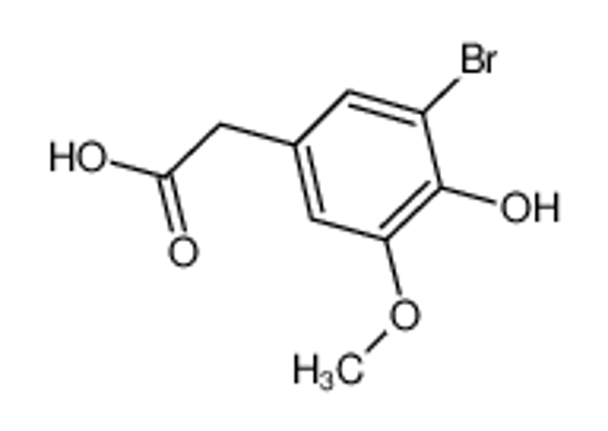 Picture of 3-Bromo-4-hydroxy-5-methoxyphenylacetic acid