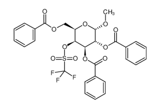 Picture of [(2R,3S,4R,5R,6S)-4,5-dibenzoyloxy-6-methoxy-3-(trifluoromethylsulfonyloxy)oxan-2-yl]methyl benzoate