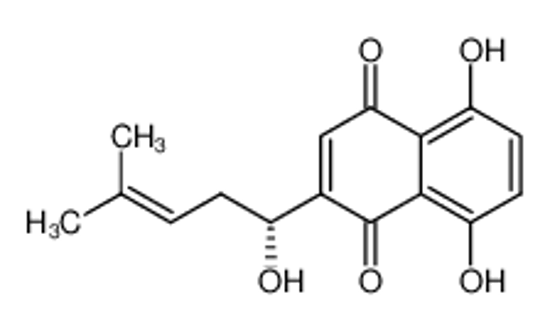 Imagem de (R)-5,8-Dihydroxy-2-(1-hydroxy-4-methylpent-3-en-1-yl)naphthalene-1,4-dione