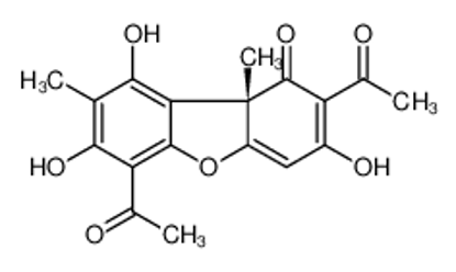 Изображение (+)-usnic acid