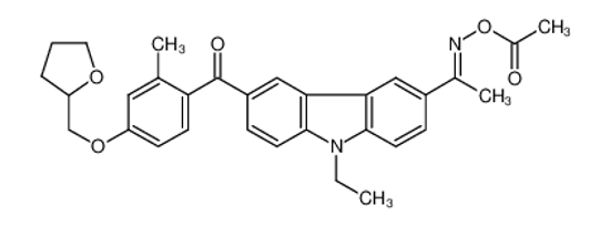 Изображение 1-9-ETHYL-6-2-METHYL-4-(TETRAHYDRO-2-FURANYL)METHOXYBENZOYL-9H-CARBAZOL-3-YL-1-(O-ACETYLOXIME)ETHANONE