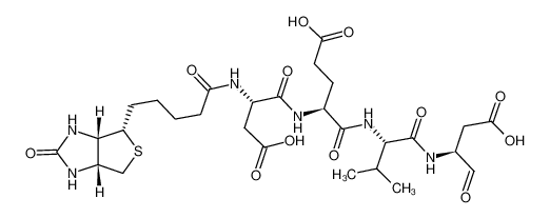 Picture of (4S)-4-[[(2S)-2-[5-[(3aS,4S,6aR)-2-oxo-1,3,3a,4,6,6a-hexahydrothieno[3,4-d]imidazol-4-yl]pentanoylamino]-3-carboxypropanoyl]amino]-5-[[(2S)-1-[[(2S)-1-carboxy-3-oxopropan-2-yl]amino]-3-methyl-1-oxobutan-2-yl]amino]-5-oxopentanoic acid