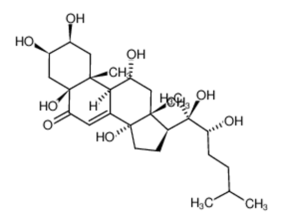 Picture of (2S,3R,5S,9R,10R,11R,13R,14S,17S)-17-[(2R,3R)-2,3-dihydroxy-6-methylheptan-2-yl]-2,3,5,11,14-pentahydroxy-10,13-dimethyl-1,2,3,4,9,11,12,15,16,17-decahydrocyclopenta[a]phenanthren-6-one