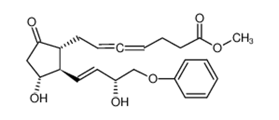 Picture of methyl 7-[(1R,2R,3R)-3-hydroxy-2-[(E,3R)-3-hydroxy-4-phenoxybut-1-enyl]-5-oxocyclopentyl]hepta-4,5-dienoate