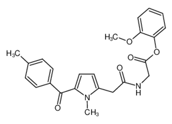 Imagem de 2-Methoxyphenyl 2-(2-(1-methyl-5-(4-methylbenzoyl)-1H-pyrrol-2-yl)acetamido)acetate
