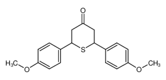 Imagem de 2,6-bis(4-methoxyphenyl)thian-4-one