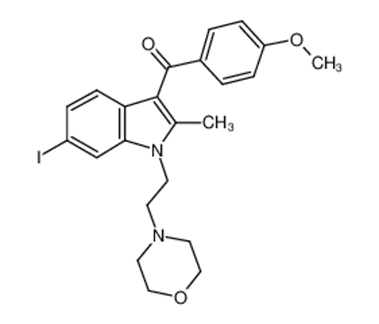 Picture of (6-Iodo-2-methyl-1-(2-morpholinoethyl)-1H-indol-3-yl)(4-methoxyphenyl)methanone