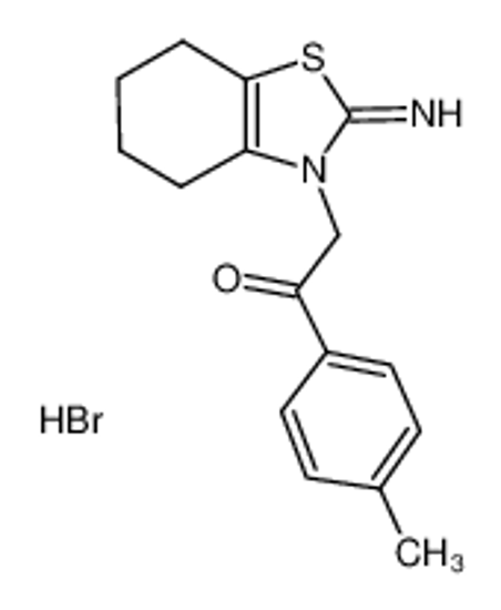 Picture of 2-(2-imino-4,5,6,7-tetrahydro-1,3-benzothiazol-3-yl)-1-(4-methylphenyl)ethanone,hydrobromide